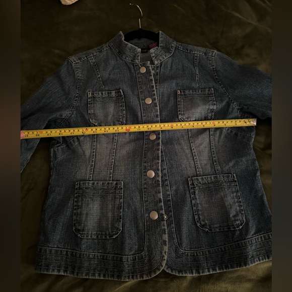 Womens WILL SMITH Denim Jean Jacket Size 12 Gentle Used - Picture 5 of 7